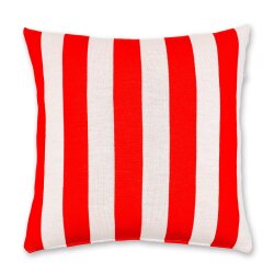 Kissenhülle Stripes Rot/Weiß 50x50cm von...