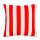Kissenhülle Stripes Rot/Weiß 50x50cm von Lenz&Leif