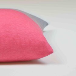 Kissenhülle Domino Grau/Pink 50x50cm von Lenz&Leif