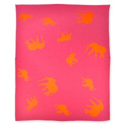 Decke Elephants Pink/Orange von Lenz&amp;Leif