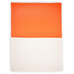Decke Domino Weiß/Orange von Lenz&Leif