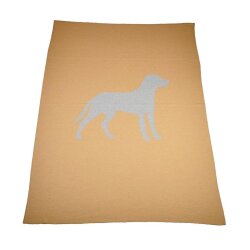 Decke Dogs Camel/Grau von Lenz&Leif