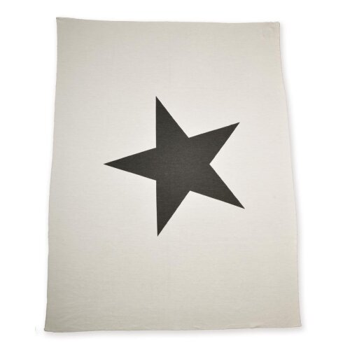 Decke Star Weiß/Dunkelgrau von Lenz&Leif