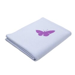Decke Butterfly Hellblau/Violett von Lenz&Leif