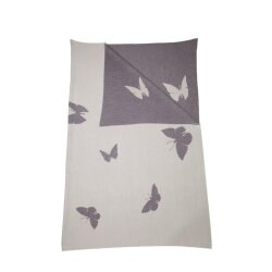 Decke Butterfly Weiß/Grau von Lenz&Leif
