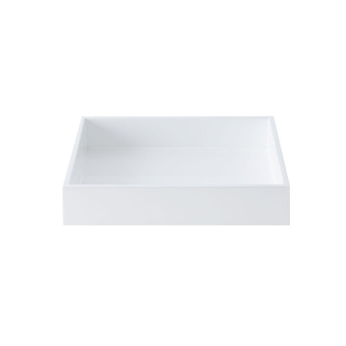 Tablett/Box 19x19cm von Mojoo Weiß