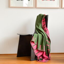 Decke LLLL Grün/Pink von Lenz&Leif