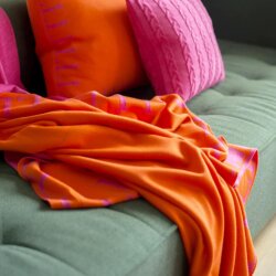 Decke LLLL Orange/Pink von Lenz&Leif