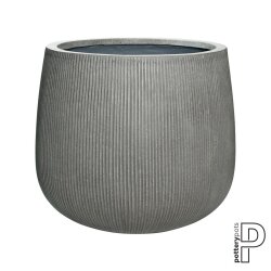 Pflanzkübel Pax Ridged von Pottery Pots L/Hellgrau