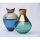 Handgefertige Vase India Small 2 Green/Brass von Utopia&Utility