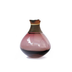 Handgefertige Vase Pisara Small Wine Red von...