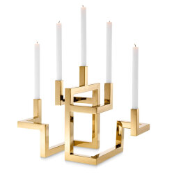 Kerzenständer Skyline Brass von Eichholtz