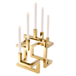 Kerzenständer Skyline Brass von Eichholtz