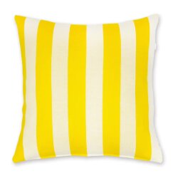 Kissenhülle Stripes Gelb/Weiß 50x50cm von Lenz&Leif
