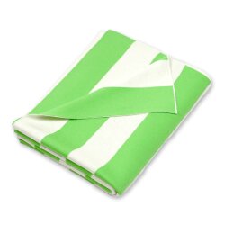 Decke Stripes Hellgrün/Weiß von Lenz&Leif
