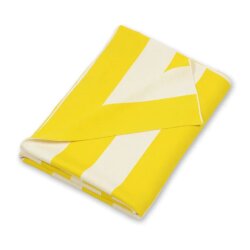 Decke Stripes Gelb/Weiß von Lenz&Leif