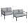 Loungesofa Samvaro Abschluss von Brafab / 3 Farben