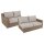 Loungesofa Glendon Abschluss Polyrattan von Brafab