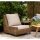 Loungesessel Sandkorn Polyrattan von Brafab