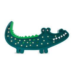 Kinderzimmerlampe Crocodile Papkin Green von Little Lights