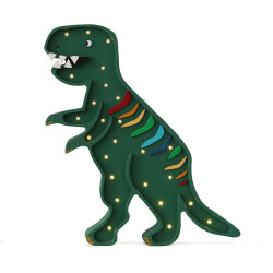 Kinderzimmerlampe Dino T.Rex Rainbow Green von Little Lights