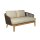 Sofa Mood 2-Sitzer Teak-Earthbrown von Tribú / Varianten