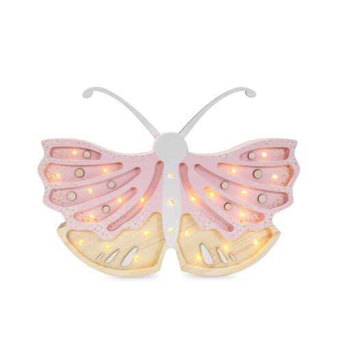 Kinderzimmerlampe Butterfly Strawberry Cream von Little Lights