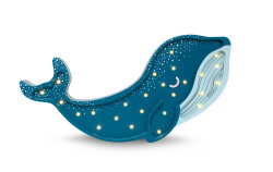 Kinderzimmerlampe Whale Galaxy Teal von Little Lights