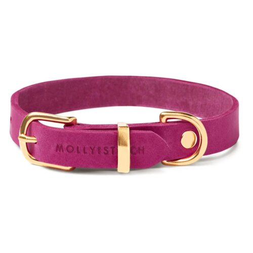 Hundehalsband Butter Flamingo von Molly & Stitch Gold/S