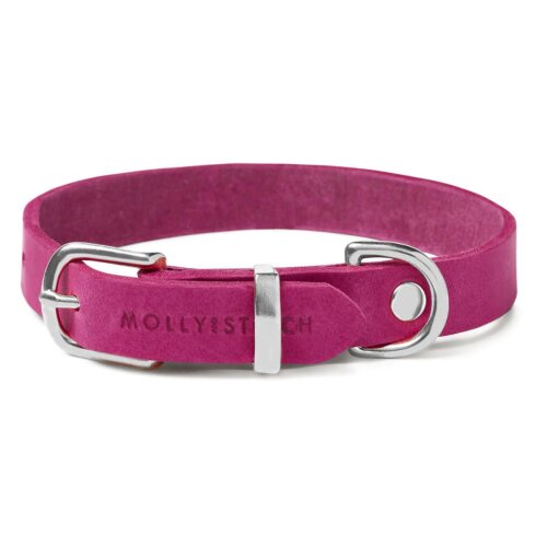 Hundehalsband Butter Flamingo von Molly & Stitch Silber/S