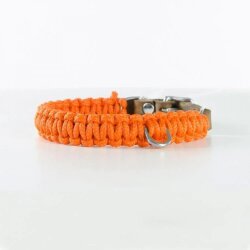 Hundehalsband Touch of Leather Orange von Molly & Stitch / Varianten