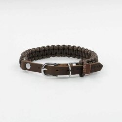 Hundehalsband Touch of Leather Braun von Molly & Stitch / Varianten