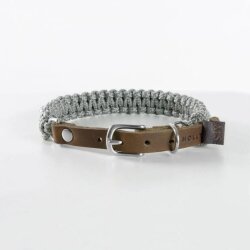 Hundehalsband Touch of Leather Grau von Molly &...