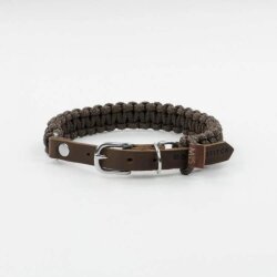 Hundehalsband Touch of Leather Choco von Molly &...