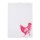 Geschirrtuch Huhn/Neon Pink Halbleinen von Frohstoff