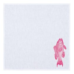 Serviette Barsch Neonpink Halbleinen von Frohstoff