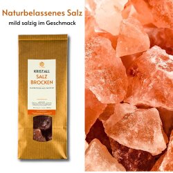 Kristallsalz Brocken von NaturFunke®  (1000g)