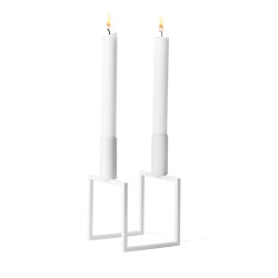 Kerzenständer Line von Audo Copenhagen Weiß