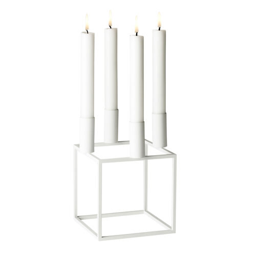 Kerzenständer Kubus 4 von Audo Copenhagen Weiß